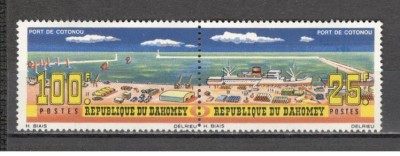 Dahomey.1965 Inaugurarea Portului Cotonou-perechi MD.35 foto