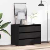 vidaXL Comodă cu sertare Stejar negru 80 x 41 x 58 cm Lemn compozit