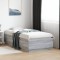 vidaXL Cadru de pat cu LED, gri sonoma, 90x190 cm, lemn prelucrat 3209665