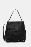Desigual poșetă EMBRO PATCH LOVERTY B culoarea negru, 25WAXPAA