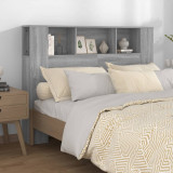 Tăblie de pat cu dulap, gri sonoma, 140x18,5x104,5 cm, vidaXL