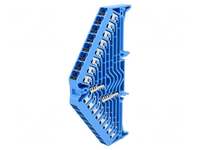 Conector de &Icirc;mbinare Șine 1.5mm2 32 Borne Albastru 17.5A