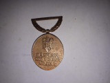 CY - Medalie &quot;Rasplata Serviciului Militar XV Ani&quot; după 1990 / bronz / RARUTA