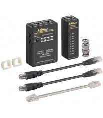 Tester retea RJ11 RJ12 RJ45 ISDN CAT5 CAT6 BNC Goobay