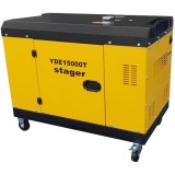 Stager YDE15000T - Generator de uz general 11 kW Stager YD2V92F 19.84 CP 25 l pornire electrica monofazat