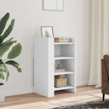 Dulap alb vidaXL, 45x35x75 cm, lemn prelucrat, bufet clasic, spatiu depozitare, design modern, montaj simplu