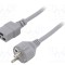 Cablu 3x1,5mm2 CEE 7/7 IEC C19 mamă 2m gri LIAN DUNG