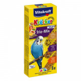 Batoane pentru perusi, Vitakraft Kracker Trio Ou/ Caise/ Miere, 80 g