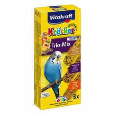 Batoane pentru perusi, Vitakraft Kracker Trio Ou/ Caise/ Miere, 80 g