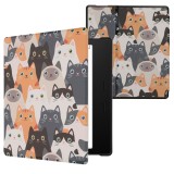 Husa kwmobile pentru Amazon Kindle Oasis 10, Piele ecologica, Multicolor, 49417.40