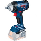 Bosch GDS 18V-400 - Masina de insurubat cu impact fara acumulatori si incarcator Li-Ion 18 V - Ah patrat 1/2 inch 400 Nm M10-M20