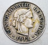 1.336 ELVETIA 10 RAPPEN 1913 B