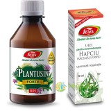 Pachet Sirop Plantusin Forte (R25) 250ml + Ulei Esential Aromaterapie Hapciu (Raceala si Gripa (R7) 10ml