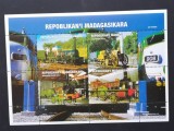 MADAGASCAR 1999-4x1 Locomotive cu aburi VECHI-M/Sh NEOBLITERAT -MAD 07