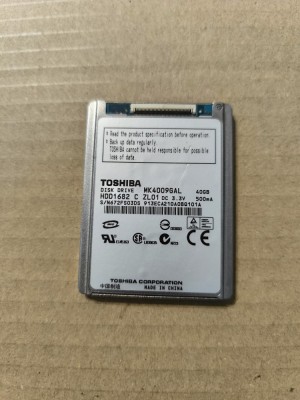 hard disk hdd htc shift x9500 TOSHIBA MK4009GAL 40GB HDD1682 1.8&amp;quot; 4200 RPM ATA/IDE zif connector foto