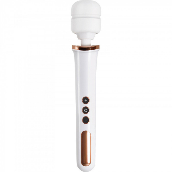 Aparat de masaj terapeutic, Magic Massager Rechargebable Rose Gold Edition, 10 Viteze#