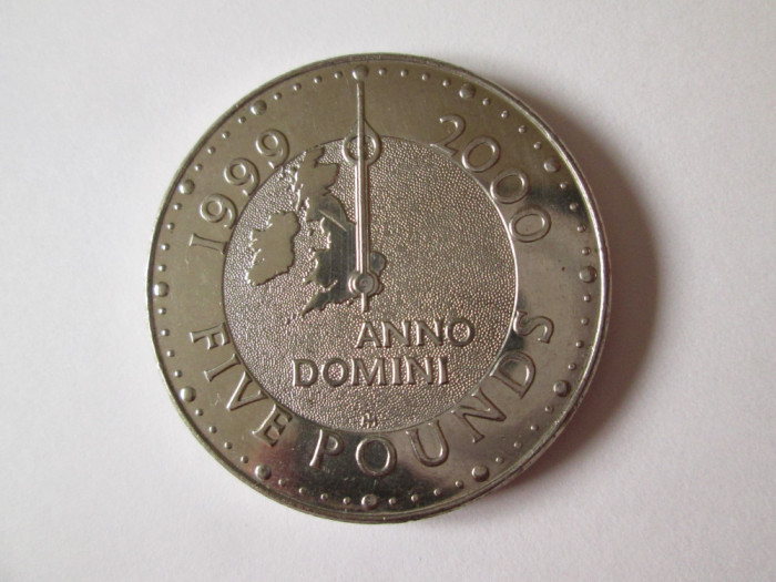 Marea Britanie 5 Pounds 1999-2000 Millenium Anno Domini aUNC