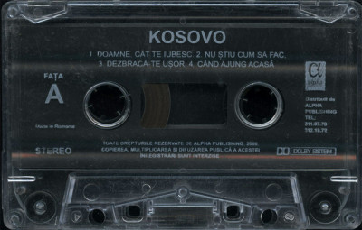 Casetă audio KoSoVo &amp;lrm;&amp;ndash; La Dusmani Nu Plac, originală, fără copertă foto