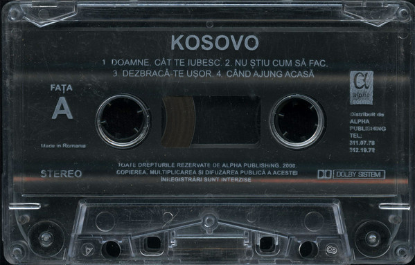 Casetă audio KoSoVo &lrm;&ndash; La Dusmani Nu Plac, originală, fără copertă