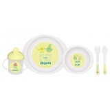 Set complet de masa, 5 piese, La Pera Limonera, Yellow