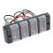Panou 4 butoane intrerupatoare iluminate 12V 13cm x 5cm