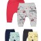 Set de 2 perechi de pantaloni Dino pentru bebelusi, Tongs baby (Culoare: Galben, Marime: 12-18 Luni)