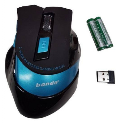 Mouse wireless BANDA BD4000 USB Gaming 2.4GHZ 2400DPI foto