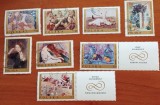 POLONIA-1970-80-''SERII TEMATICE COMPLETE 8VAL.stampilate=PICTURI' -Vezi-Scan