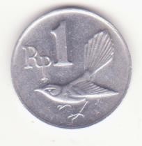 Indonezia 1 rupie 1970, an unic de batere.