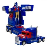Jucărie Robot Transformer, Model Camion, Sunet și Lumină, Albastru