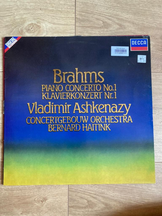 Vinyl/vinil - BRAHMS - PIANO CONCERT No1