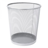 Coș de Gunoi Metalic, 25x26cm, Capacitate 8.5L, Gri, Oem