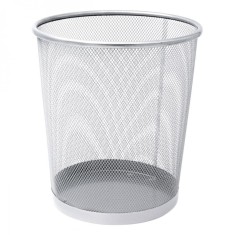 Coș de Gunoi Metalic, 25x26cm, Capacitate 8.5L, Gri
