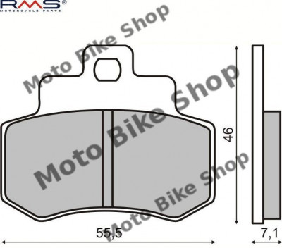 MBS Placute frana Kymco Grand Dink 250 01-04 MCB733, Cod Produs: 225100510RM foto