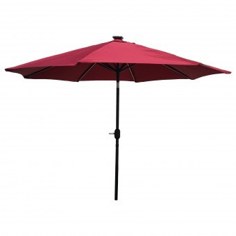 Umbrela pentru gradina, Strend Pro Marakesh 270 cm, cu iluminare solara, 8 x Led foto