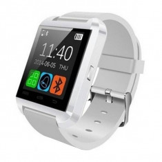 Smartwatch iUni U8+, BT, LCD 1.44 inch, Notificari, Alb foto