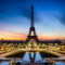 Fototapet de perete autoadeziv si lavabil Turn Eiffel in zori, 270 x 200 cm