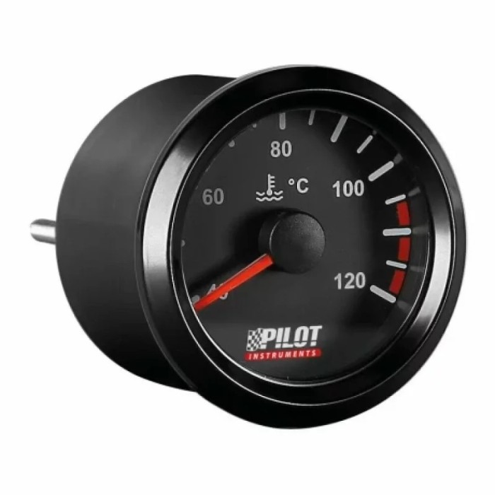 Manometru temperatura apei Seria Black Analog 9-32V - O 2&rdquo; (52 mm) Garage AutoRide