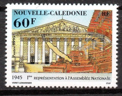 NOUA CALEDONIE 1995, Arhitectura, serie neuzată, MNH foto