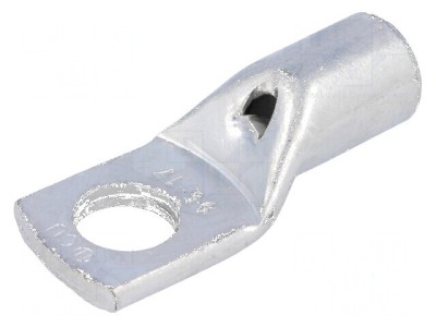 V&amp;acirc;rf inelar tubular M16 95mm2 crimpat pe cablu cositorit foto