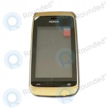 Husa frontala Nokia Asha 309 (inclusiv tactil) 00807G5 auriu