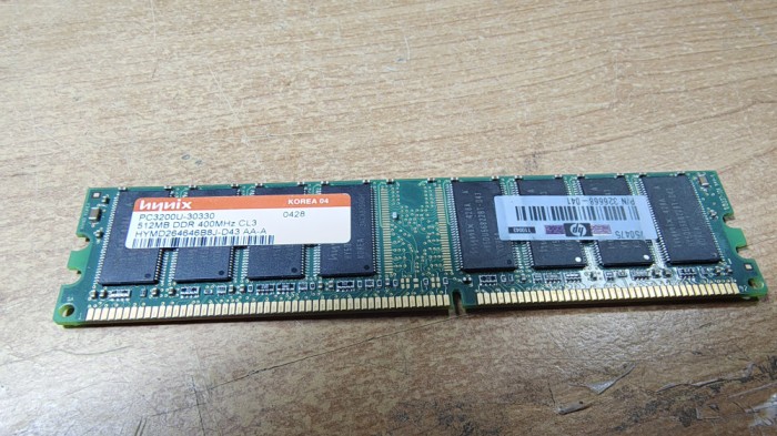 Ram PC hynix 512 MB DDR1 400MHz HYMD264646B8J-D43