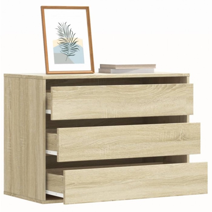 Gossi dulap colt cu sertare stejar sonoma 80x41x58 cm lemn prelucrat