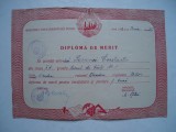 Diploma de merit RPR pentru invatatura si buna purtare, 1952