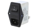 Conector Alimentare AC Soclu Tată 2A 250VAC IEC 60320