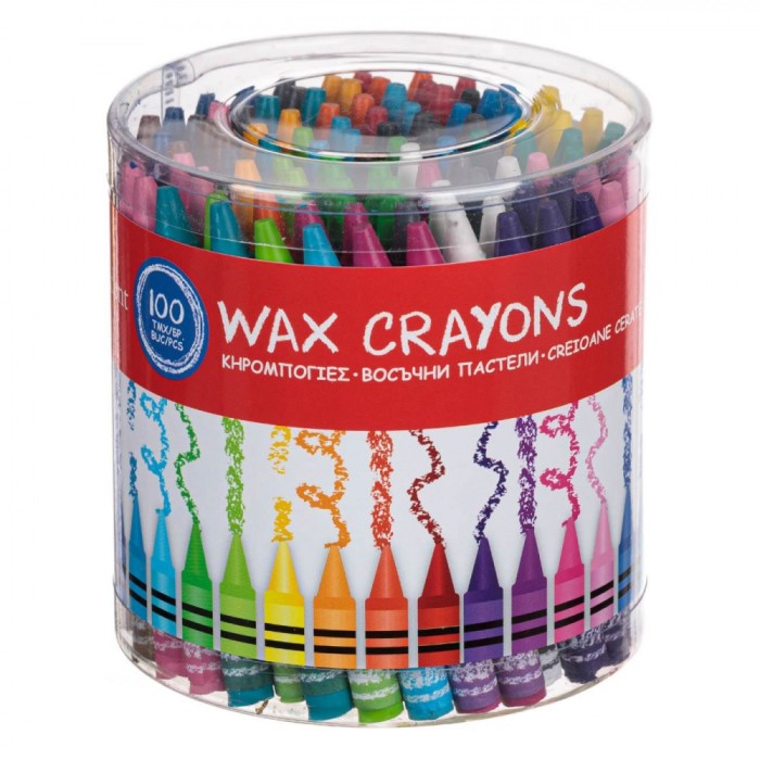 Set Creioane Cerate, Little President, 100 Bucăți, Multicolor
