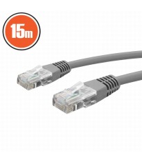 Cablu patch 8p8c CAT5e UTP 15m gri foto