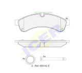 Icer set placute frana, frana disc