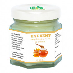 Unguent cu galbenele, miere si propolis, 45ml, Bios Mineral Plant