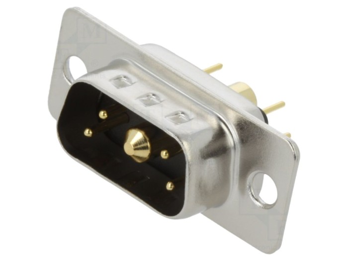 Conector D-Sub tată 5 PIN pentru PCB THT